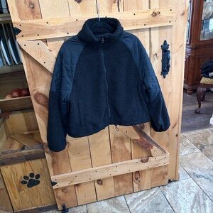 Offline Cozy Black Quilted Women's Ski Jacket, Med